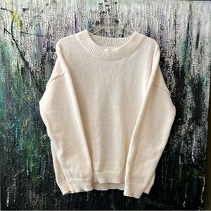 Women's Off White Turtleneck Sweater